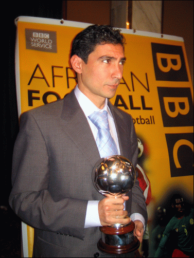 محمد بركات أول لاعب مصري يفوز بجائزة BBC كأفضل لاعب في أفريقيا 2005